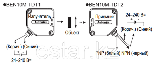 Датчик на пересечение луча с релейным выходом, BEN10M-TFR, фото 3