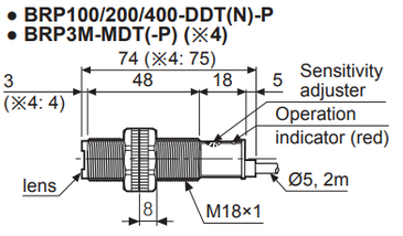 Датчик оптический рефлекторный М18, NPN НО, расстояние срабатывания 3м, фото 2