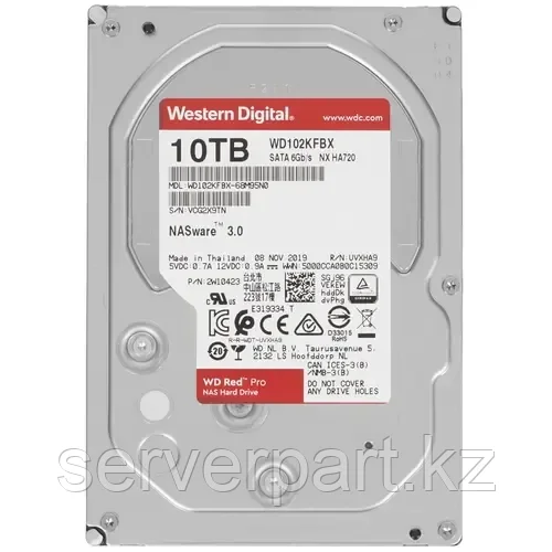 Жесткий диск WD Red Pro 10TB 7.2K SATA NAS LFF