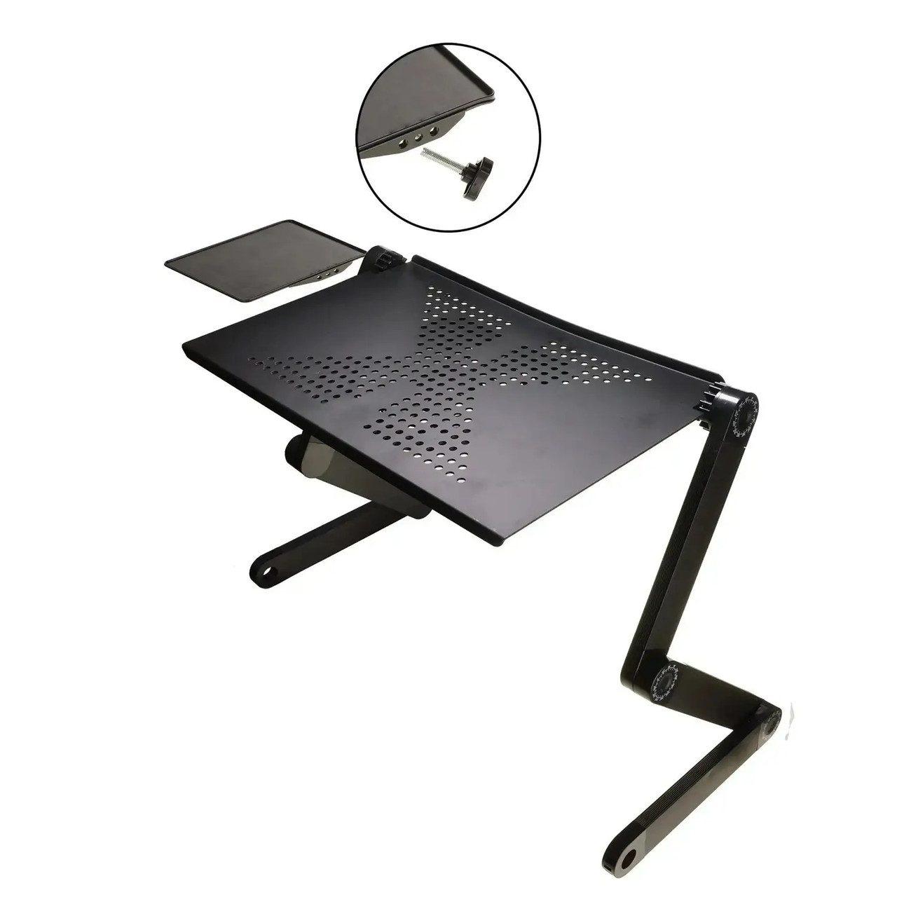 Складной столик для ноутбука с вентилятором, черный (4841) - фото 3 - id-p108709307