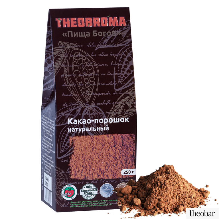 Какао-порошок, натуральный (100 г) Theobroma - фото 1 - id-p108709400