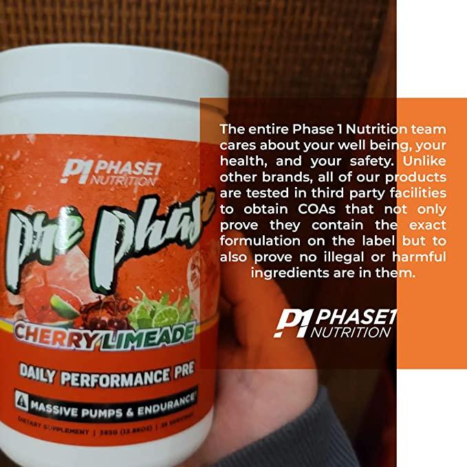 Предтренировочный комплекс Pre-Phase, 25 порций, Phase On Nutrition Cherry limeade - фото 4 - id-p108696228