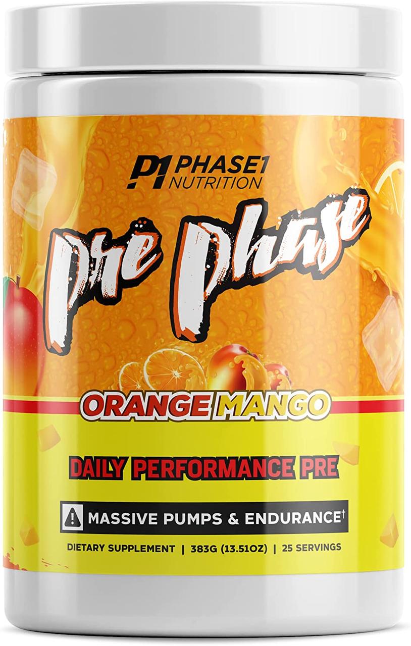Предтренировочный комплекс Pre-Phase, 25 порций, Phase On Nutrition Orange mango - фото 4 - id-p108696549