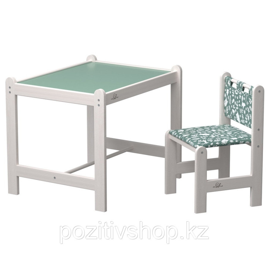 Детский стол и стул Гном Hobby-2 Зеленый - фото 1 - id-p108710443