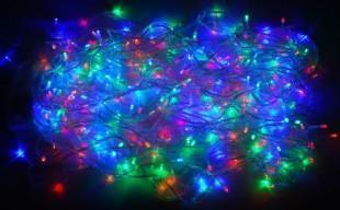 Гирлянда электрогирлянда для новогоднего оформления  3,3м 60цветных ламп