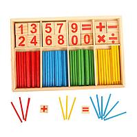 Детские деревянные палочки Монтессори коробка с цифрами