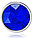 Маленькая металлическая анальная пробка Anal Pleasure от Alive (M: 8*3,4 см.) синий кристалл, фото 5
