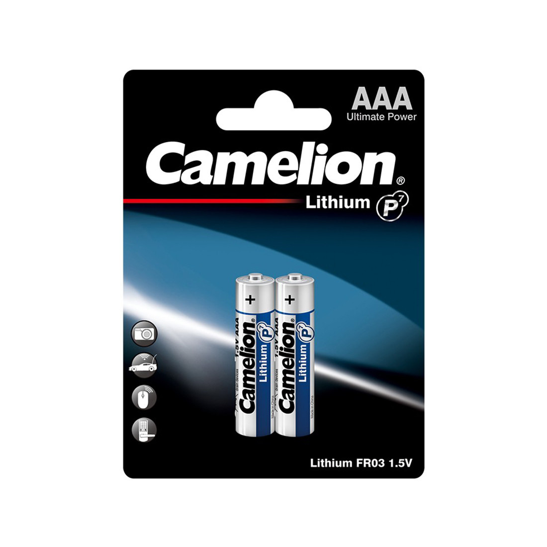 Батарейка CAMELION Lithium P7 FR03-BP2 2 шт. в блистере - фото 1 - id-p96465447