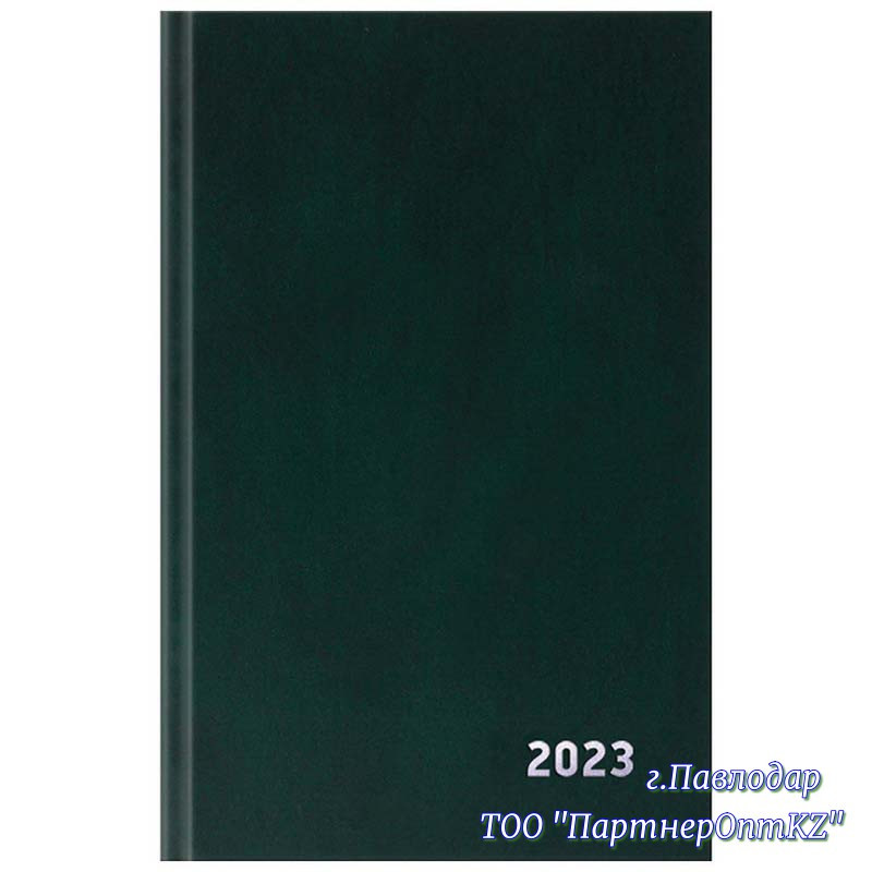 Ежедневник датированный 2024г., A5, 168л., бумвинил, OfficeSpace, зеленый 51655