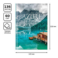 Ежедневник недатированный А5, 136л., 7БЦ BG "Azure", глянцевая ламинация 11233, фото 3