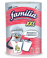 Бумажные полотенца Familia XXL, 2-х слойные, белые