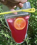 Пакет для напитков, замок ziplock , 500 мл 13*23+4*2 см, фото 3