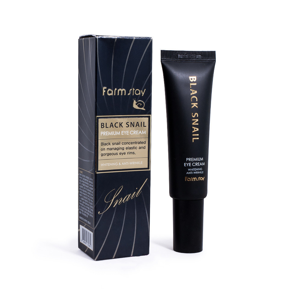 Омолаживающий крем для век с муцином улитки от FarmStay Black Snail Premium Eye Cream - фото 1 - id-p108716513