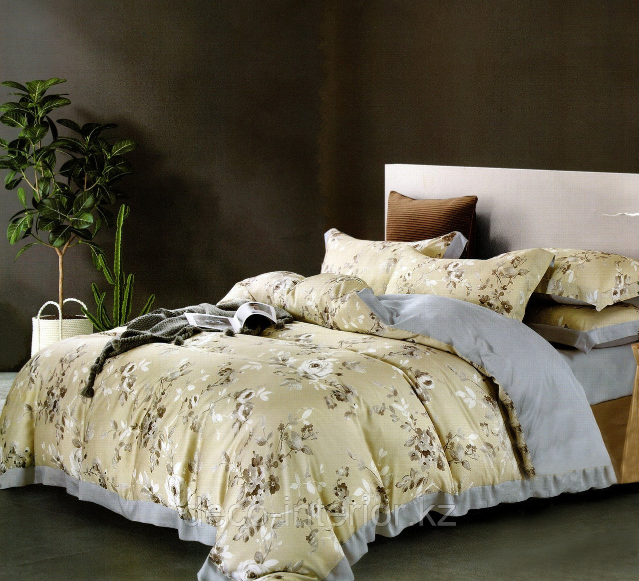 Комплекты постельного белья из тенселя с цветочными принтами - фото 10 - id-p95694752