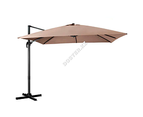 Уличный зонт квадратный Комфорт Lux (3х3м), БЕЗ КАМНЕЙ (без утяжителей), бежевый