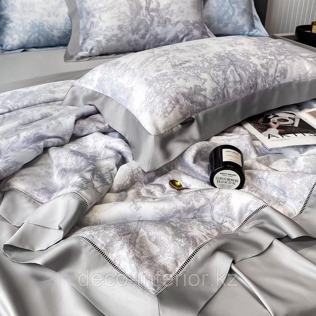 Комплекты постельного белья из тенселя с цветочными принтами - фото 6 - id-p95694752