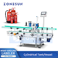 ZONESUN ZS-TB400 Этикетировочная машина для маркировки больших цилиндрических контейнеров