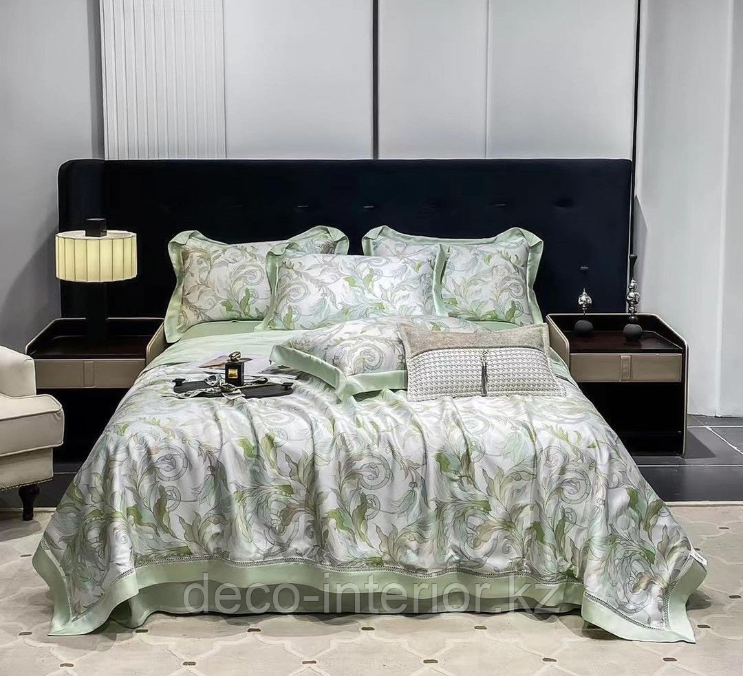 Комплекты постельного белья из тенселя с цветочными принтами - фото 5 - id-p95694752