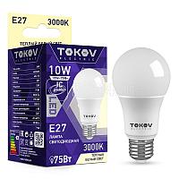 Лампа светодиодная Tokov Electric 10Вт А60 3000К Е27 176-264В