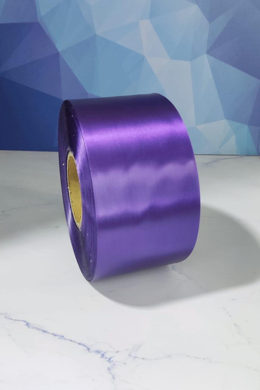 Текстильная лента полиэстер-сатин100мм*200м.(фиолетовый), фото 1