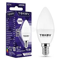 Лампа светодиодная Tokov Electric 10Вт С37 4000К Е14 176-264В