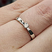 Золотое кольцо с бриллиантами 0.10Сt  VS2/M-Cut 16 размер, фото 10