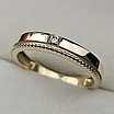 Золотое кольцо с бриллиантами 0.035Сt  SI1/K  VG-Cut 17.5 размер, фото 5