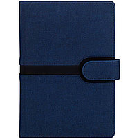Ежедневник недатир. A5, 160л., кожзам, OfficeSpace "Denim", синий, черный срез 32535, фото 5