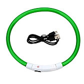 Светодиодный LED ошейник для собак с зарядкой USB (4853)