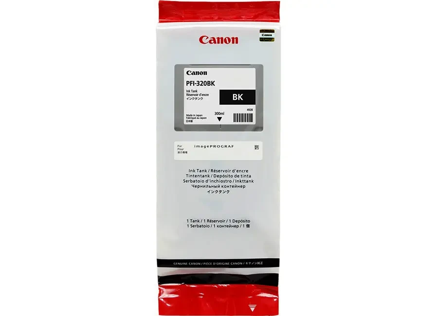 Картридж струйный Canon PFI-320 BK черный (300мл) для imagePROGRAF TM-200/205/300/305 2890C001 - фото 1 - id-p108746640