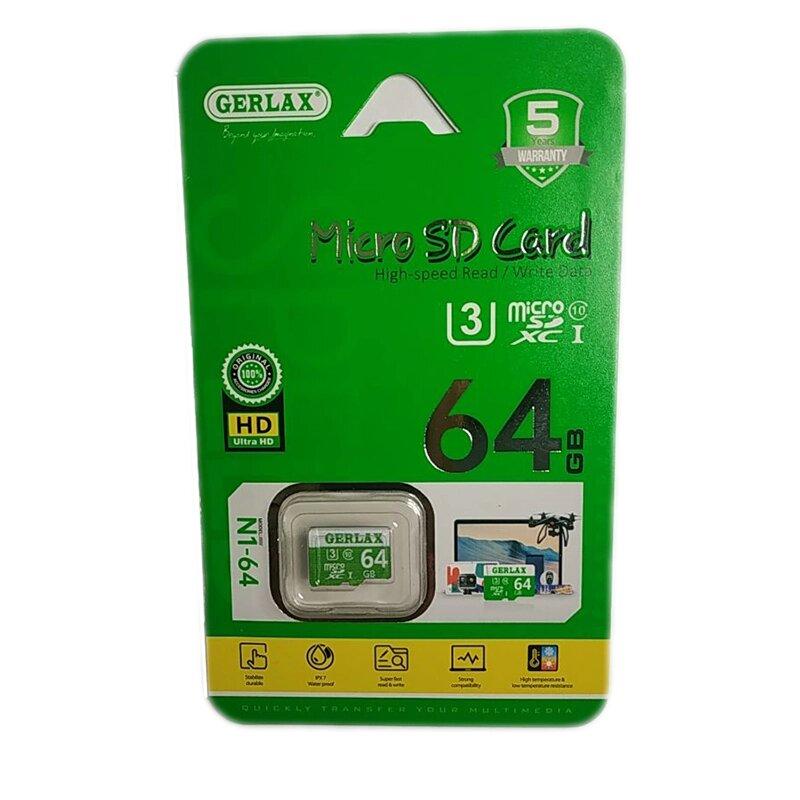 SD карта GERLAX N1-64, 64 ГБ 10 класс - фото 1 - id-p108746941