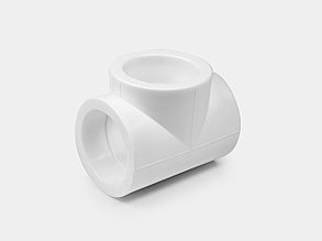 Тройник для труб соединительный  D63 PPR Контур