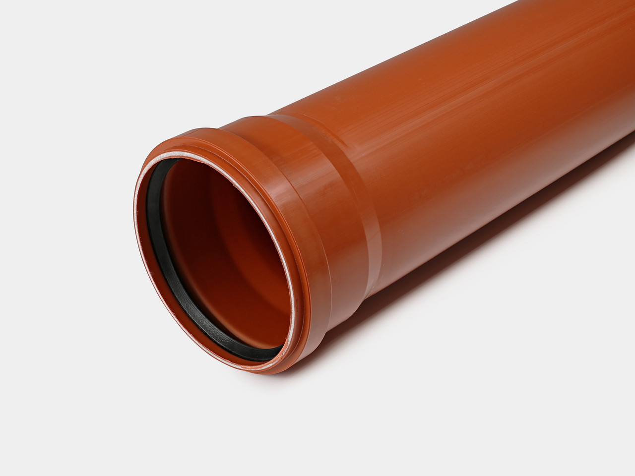 Труба канализационная оранжевая д110х500 КОНТУР для наружных работ - фото 1 - id-p43022493