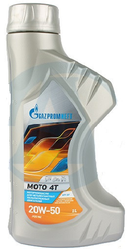 Моторное масло Gazprom Moto 4T 20W-50 1 L - фото 1 - id-p108749508