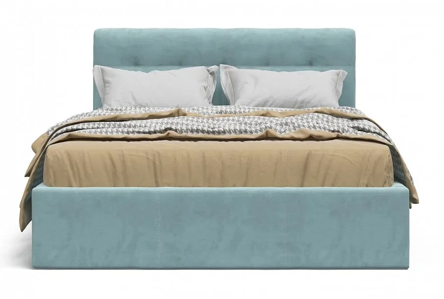 Двуспальная кровать Белла велюр Monolit (О), 140х200 см - фото 3 - id-p108749510