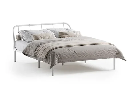 Двуспальная кровать Мира (О) 160х200 см, белая, фото 2