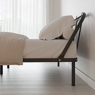 Двуспальная кровать Мира (О) 120х200 см черная, фото 2