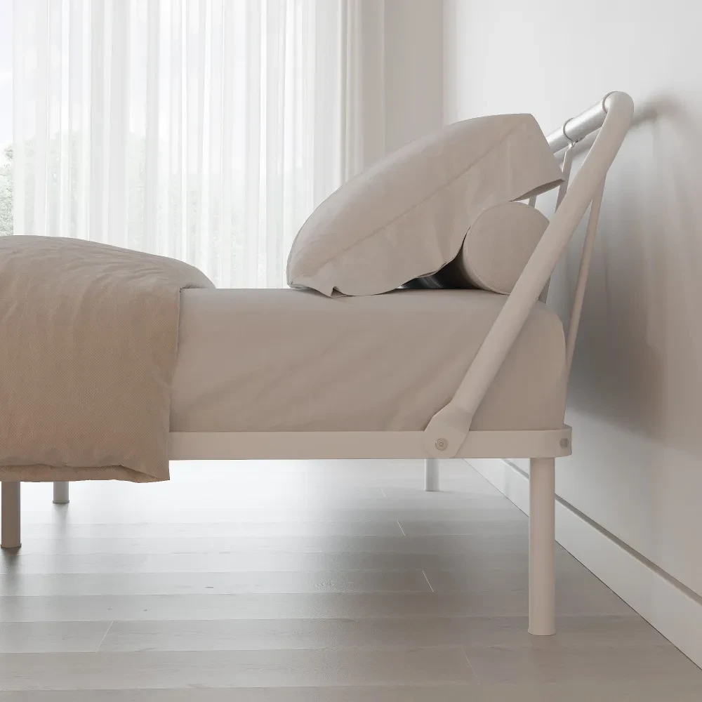 Двуспальная кровать Мира (О) 120х200 см, белый - фото 4 - id-p108749724