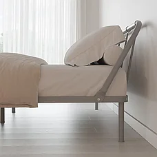 Двуспальная кровать Мира (О) 120х200 см, серый, фото 2