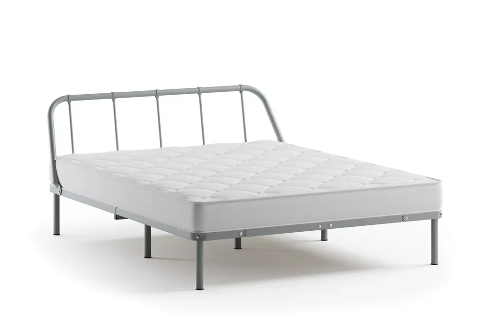 Двуспальная кровать Мира (О) 120х200 см, серый - фото 2 - id-p108749738