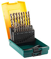 Набор сверл по металлу Kraftool, 19 шт. (Ø 1-10 мм), класс A, сталь HSS+5%Co (29655-H19)