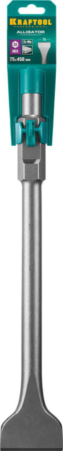 Лопаточное зубило Kraftool, 75 х 400 мм, HEX 30 (29345-75-450) - фото 2 - id-p108750428