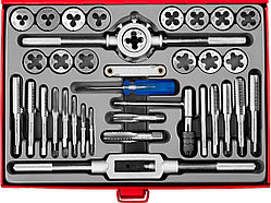 ЗУБР 35 предметов, 9ХС, набор метчиков и плашек (28117-H35_z01)