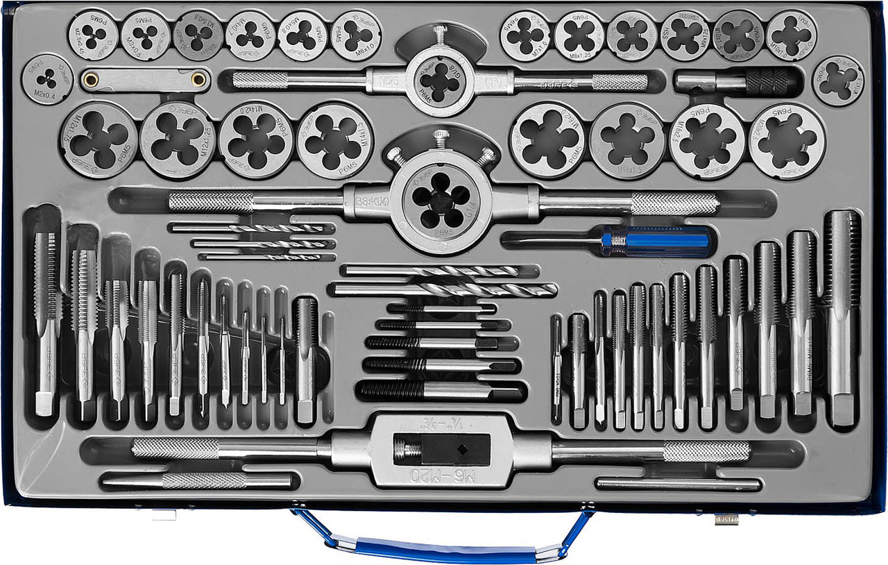 ЗУБР 35 предметов, Р6М5, набор метчиков и плашек (28110-H65) Профессионал (28110-H65) - фото 1 - id-p108750474