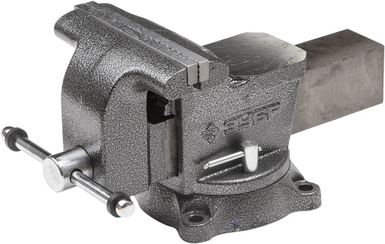 Тиски Зубр 200 мм, слесарные поворотные (3258-200), фото 1