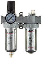 KRAFTOOL набор аксессуаров для пневмосистем, водоотделитель, манометр и смазчик  (06505)
