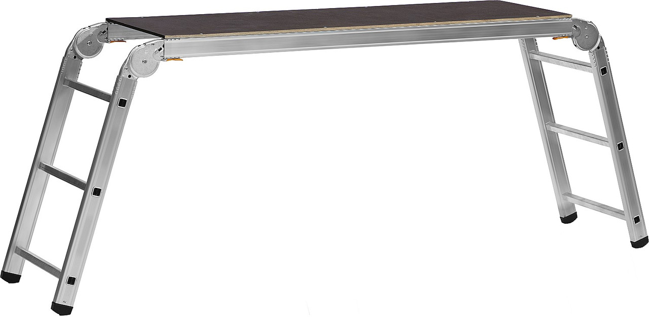 Рабочие подмости РП-36, Сибин, 150 кг, 3 x 6 x 3 ступени, алюминиевые, складные с фикс. площадкой (38843), фото 1