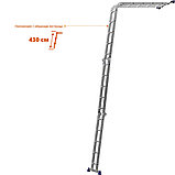 Лестница-трансформер Сибин, число ступеней 4 х 5, алюминий, макс. нагрузка 100 кг (38853), фото 3