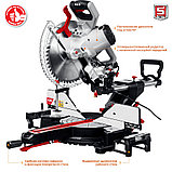 Пила торцовочная ЗУБР, 1800 Вт, 305х30 мм, с протяжкой, лазер, удлинители стола (ЗПТ-305-1800 ПЛ), фото 4