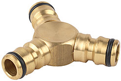 Тройник латунный (соединитель-соединитель-соединитель), Raco, 1/2" (4246-55028B)